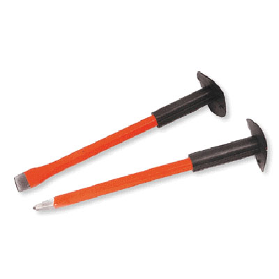 Stone Chisel (Flat/Point) with Rubber Holder